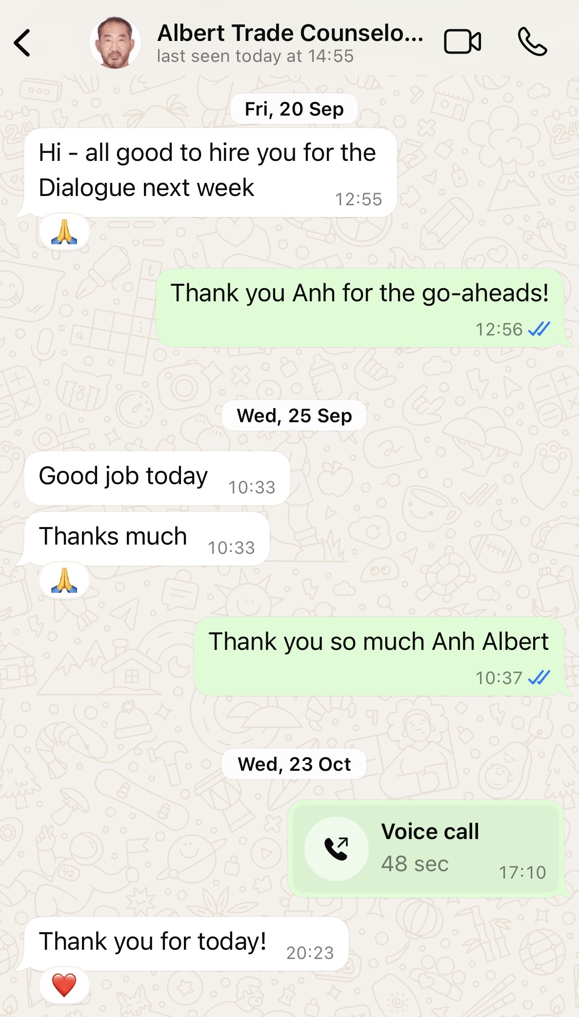 Client testimonial