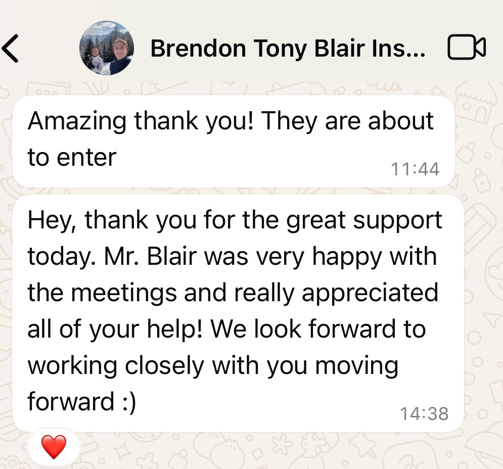 Client testimonial